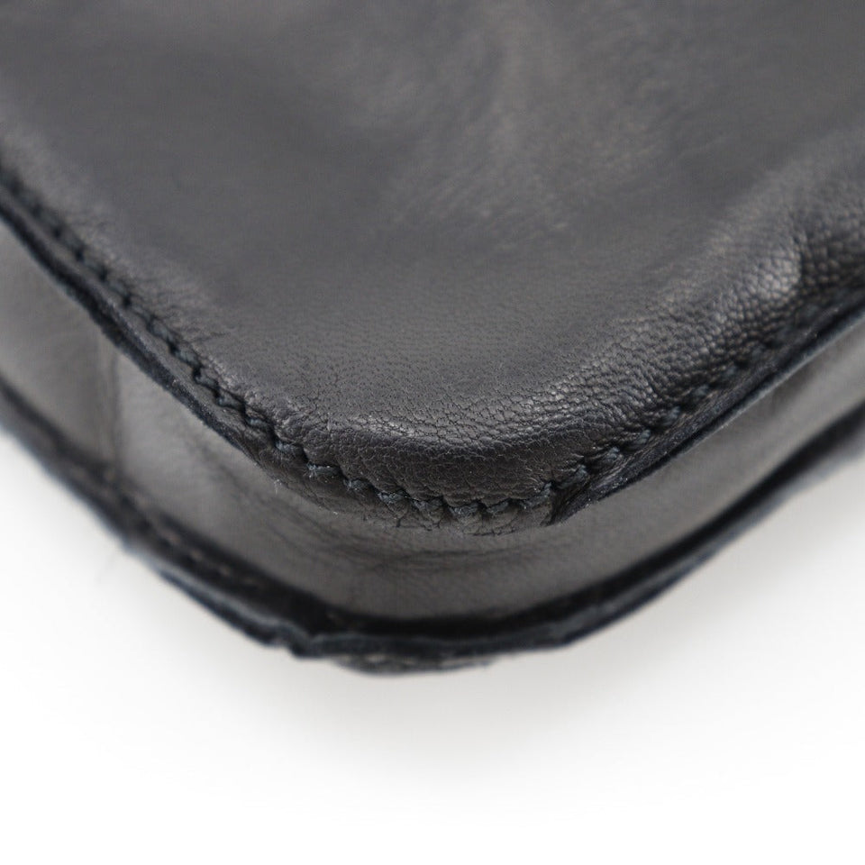 Hermes Shoulder Bag Calfskin black Toudu