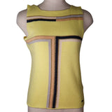 Chanel Sleeveless Knit Top Cashmere Rayon Polyester