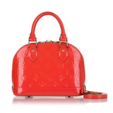Louis Vuitton Alma BB Red Vernis Handbag