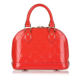 Louis Vuitton Alma BB Red Vernis Handbag
