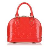 Louis Vuitton Alma BB Red Vernis Handbag