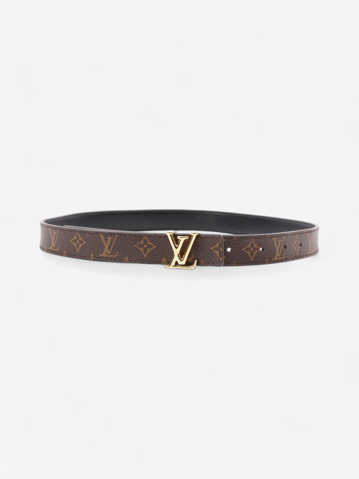 Louis Vuitton LV Initiales Reversible Belt Monogram / Black / Gold Coated Canvas 65cm / 26"
