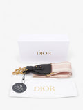 Christian Dior Embroidered Strap Beige / Rose Canvas