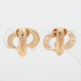 Dior CD Logo Gold Clip On Earrings Costume Jewellery