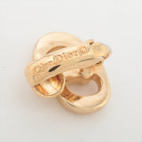 Dior CD Logo Gold Clip On Earrings Costume Jewellery