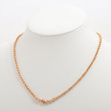 Christian Dior Logo Rhinestone Gold Necklace Costume Jewellery
