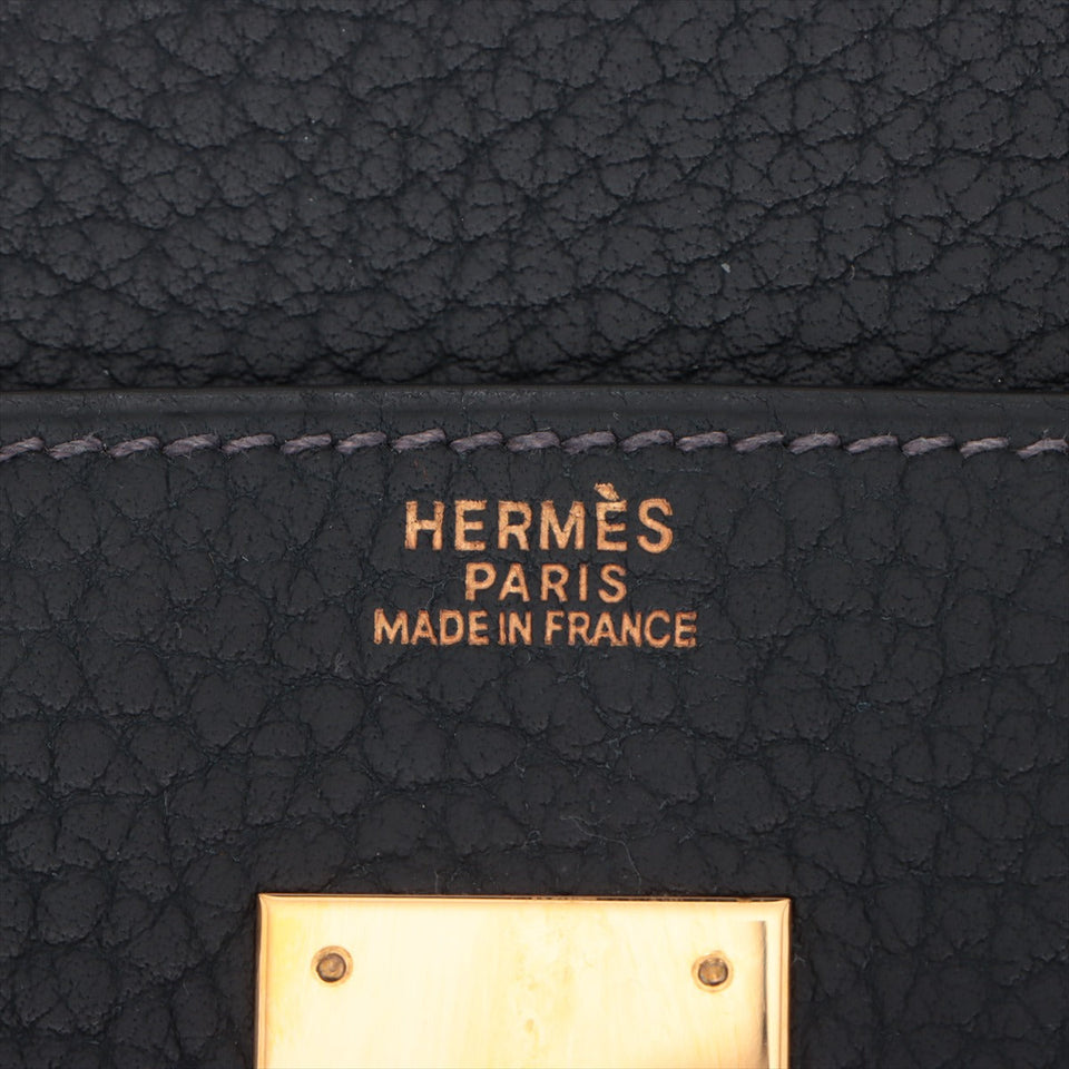 Hermes Birkin 30 Fjord Blue Indigo- H Square