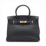 Hermes Birkin 30 Fjord Blue Indigo- H Square
