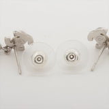 Chanel Coco Logo Rhinestone Pearl Drop Earrings Costume Jewellery