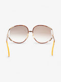 Christian Dior Oversized Gradiant Sunglasses Brown Acetate 150mm