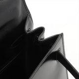 Hermes Kelly 28 Box Calf Black - N Circle Stamp