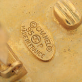 Chanel Coco Logo Gold Clip On Earrings Costume Jewellery