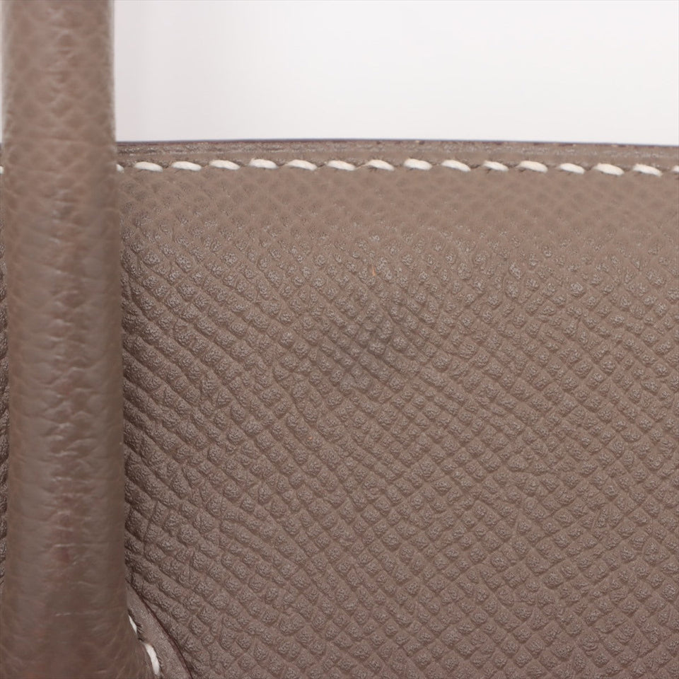 Hermes Birkin 35 Veau Epsom Etoupe - R Square Stamp 2014