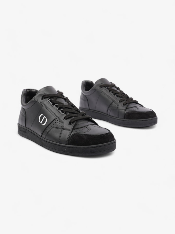 Christian Dior CD Low Top Sneakers Black / White Leather EU 38 UK 5