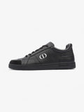 Christian Dior CD Low Top Sneakers Black / White Leather EU 38 UK 5