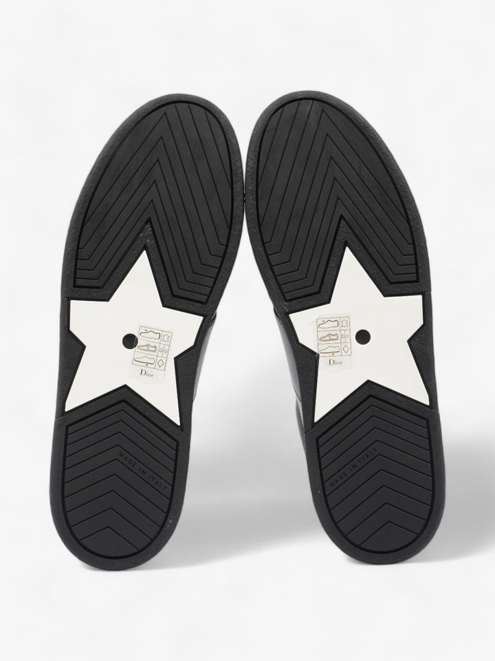 Christian Dior CD Low Top Sneakers Black / White Leather EU 38 UK 5