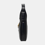 Gucci Jackie 1961 Small Navy Leather Bag with Adjustable Strap