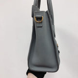 Drummed Calfskin Nano Luggage Kohl