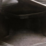 Drummed Leather Nano Luggage Tote Black