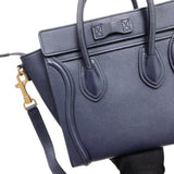SmoothLeather Nano Luggage Tote Blue
