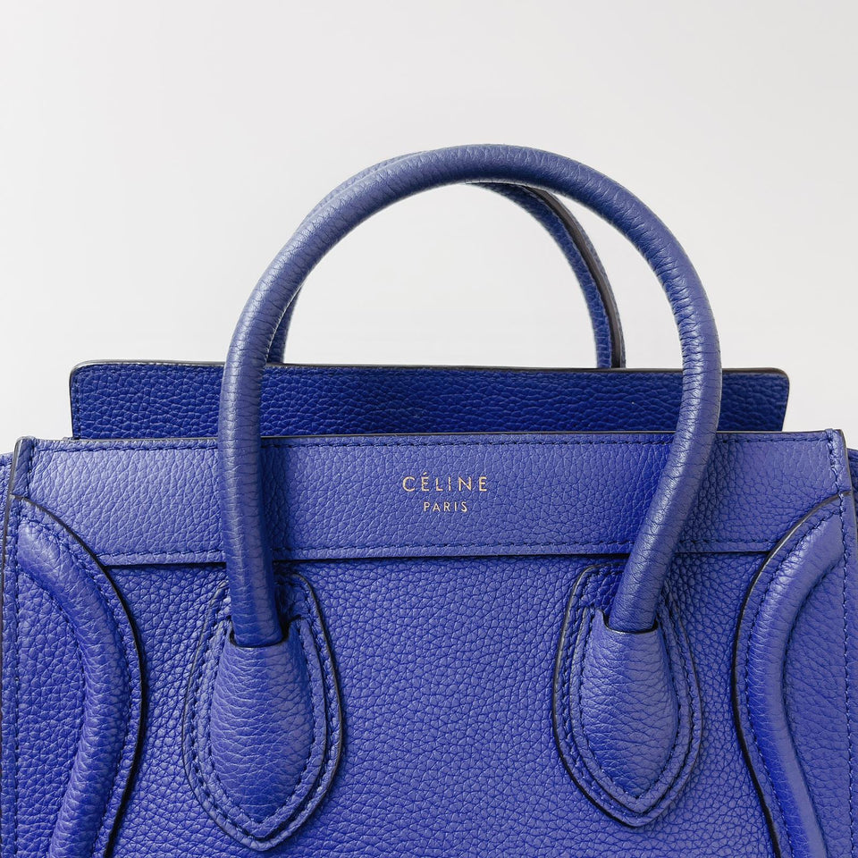 Nano Luggage Tote Blue with GHW
