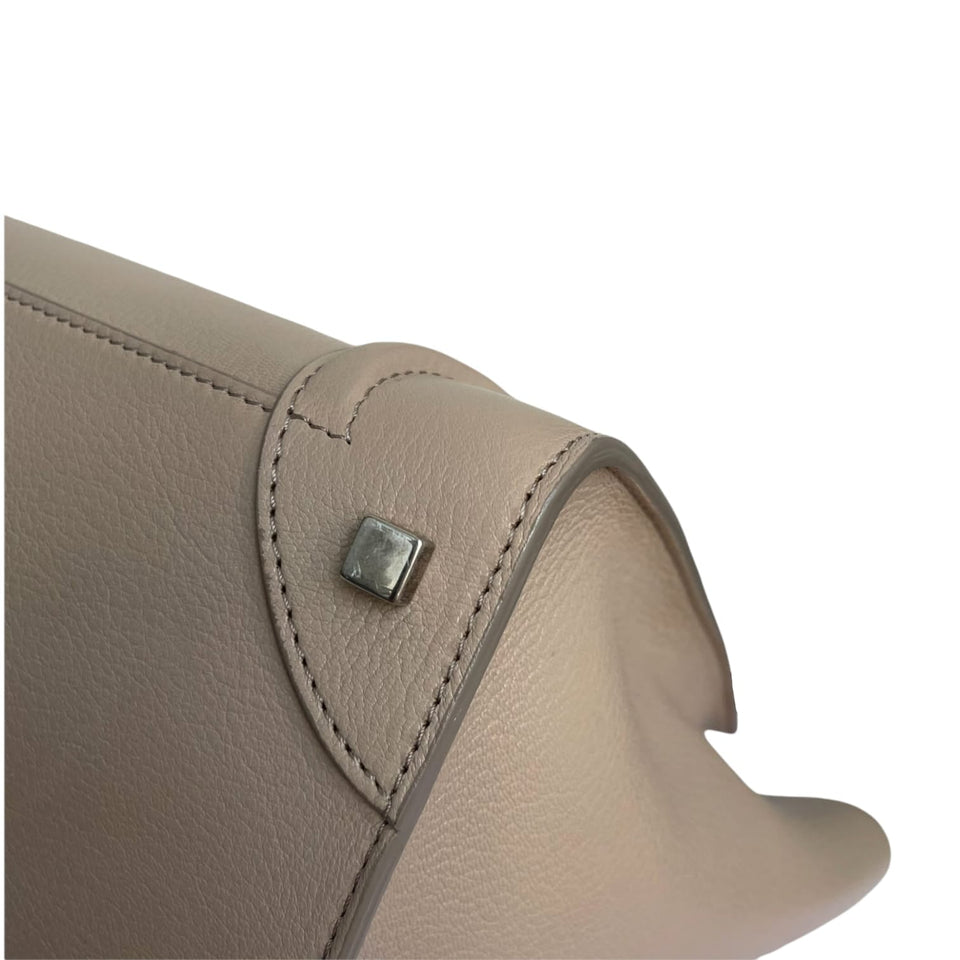 Mini Luggage Grained Leather Beige RHW