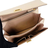 Medium Classic Box Calfskin Liégé Beige GHW