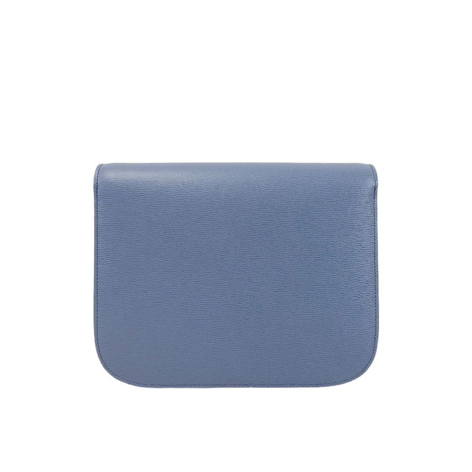 Medium Classic Calfskin Blue SHW