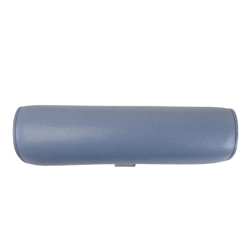 Medium Classic Calfskin Blue SHW