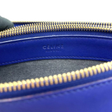 Lambskin Trio Crossbody Bag Blue GHW