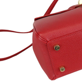 Grained Calfskin Small 16 Top Handle Red GHW