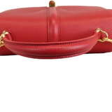 Grained Calfskin Small 16 Top Handle Red GHW