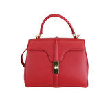 Grained Calfskin Small 16 Top Handle Red GHW