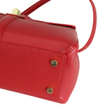 Grained Calfskin Small 16 Top Handle Red GHW