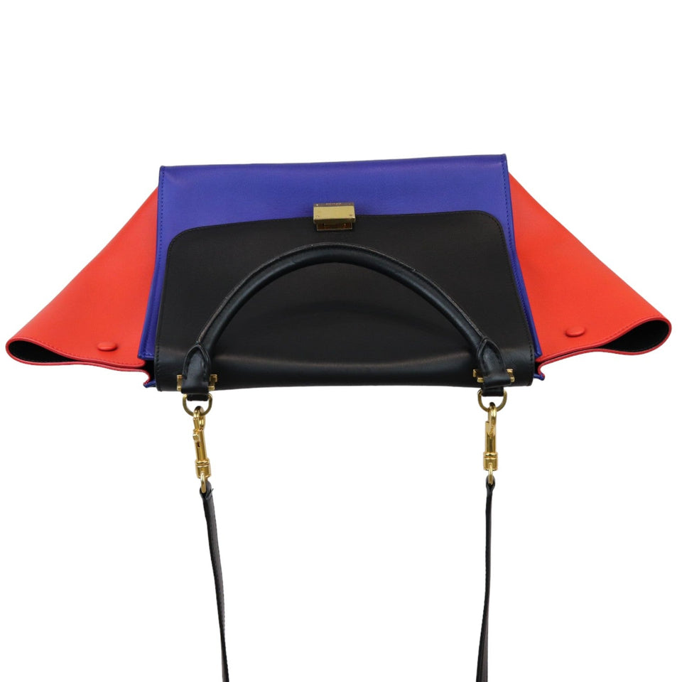 X Phoebe Philo Sac Trapeze Medium Calfskin Tri-Color GHW