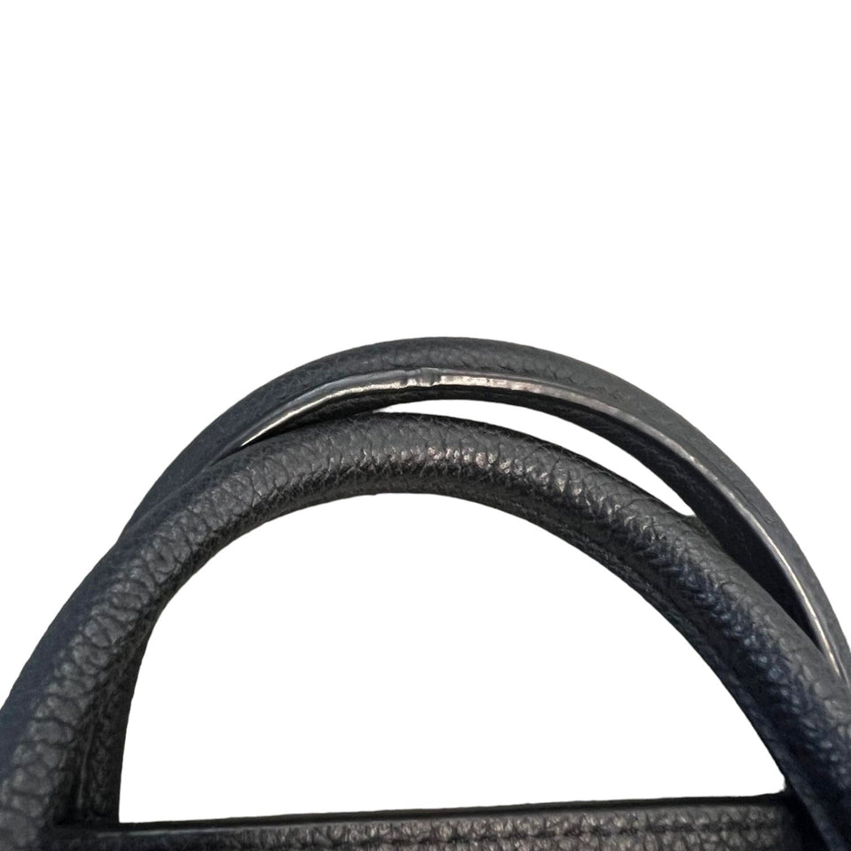 Nano Luggage Drummed Calfskin Black SHW