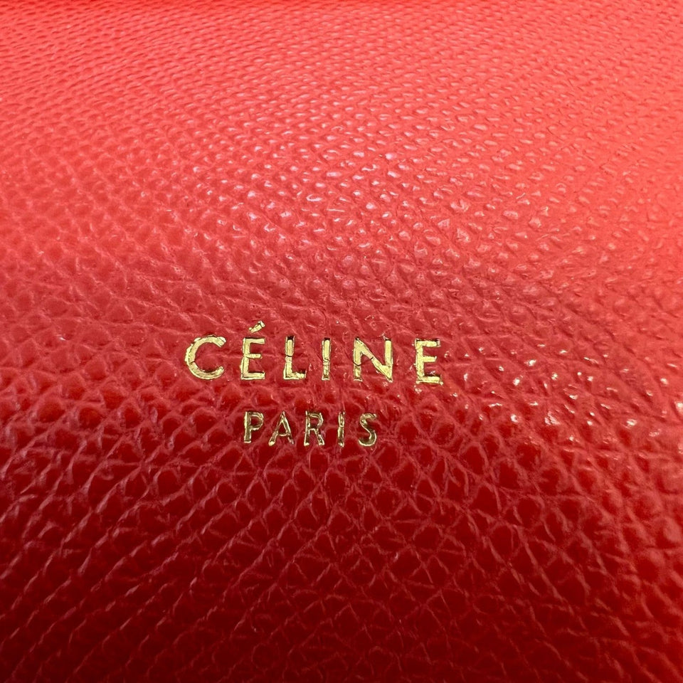 Nano Belt Grained Calfskin Red GHW