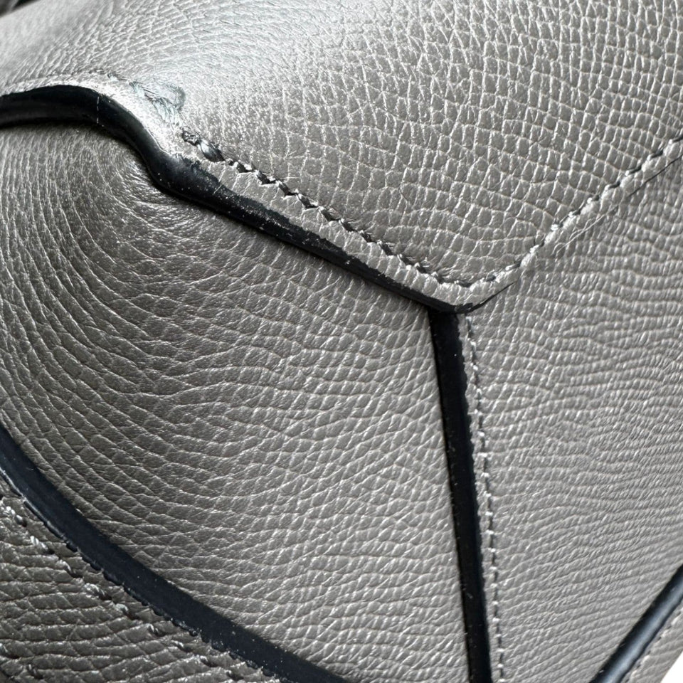 Micro Belt Grained Calfskin Grey GHW