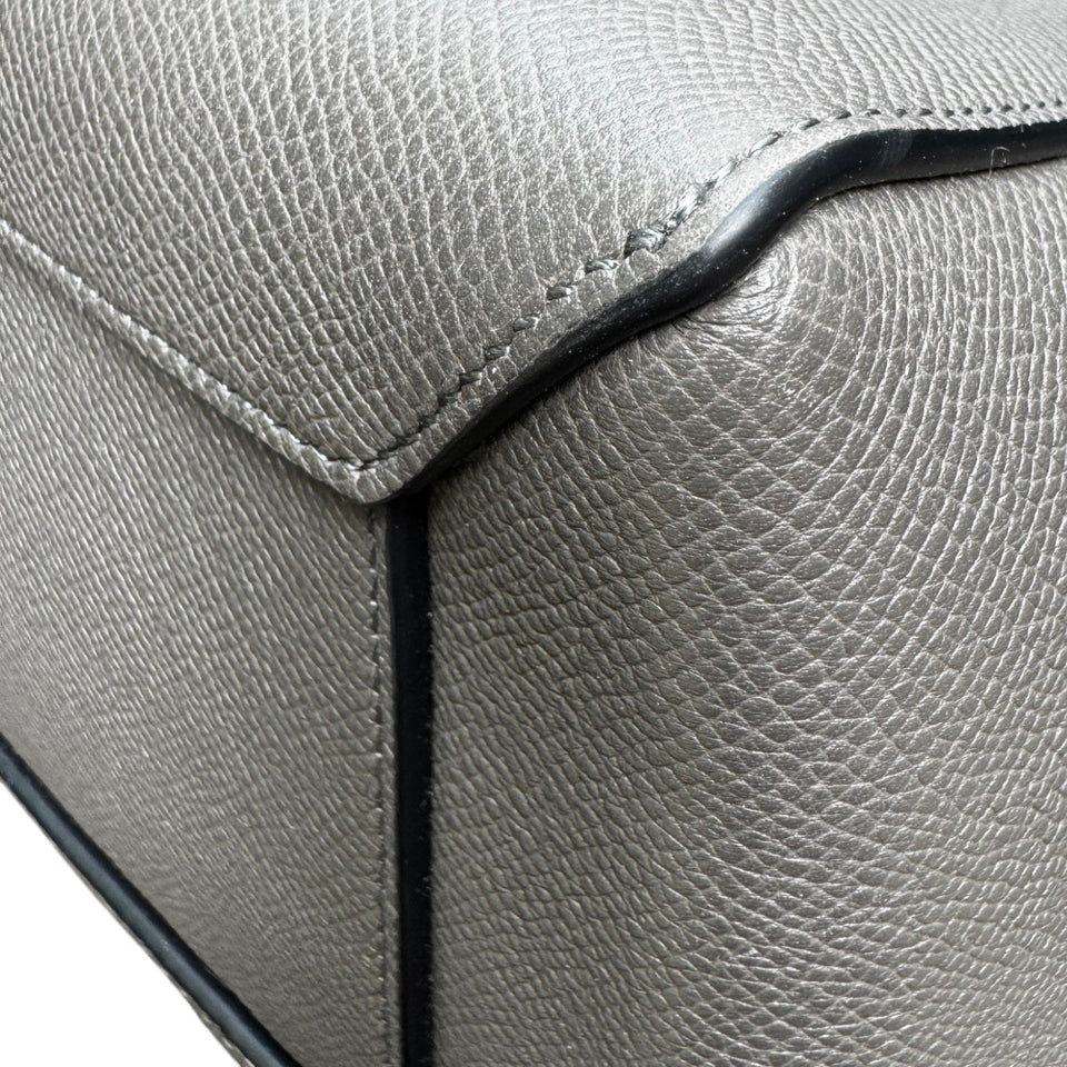 Micro Belt Grained Calfskin Grey GHW