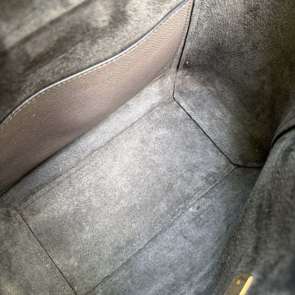 Micro Belt Grained Calfskin Grey GHW