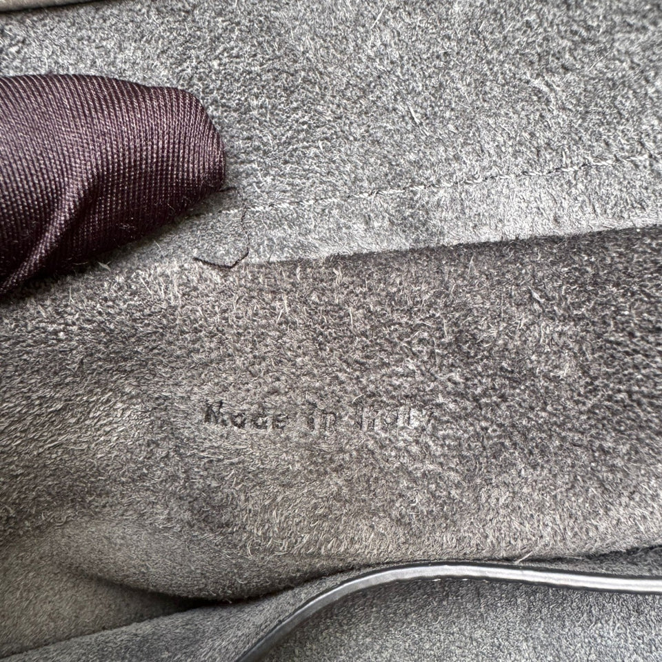 Micro Belt Grained Calfskin Grey GHW