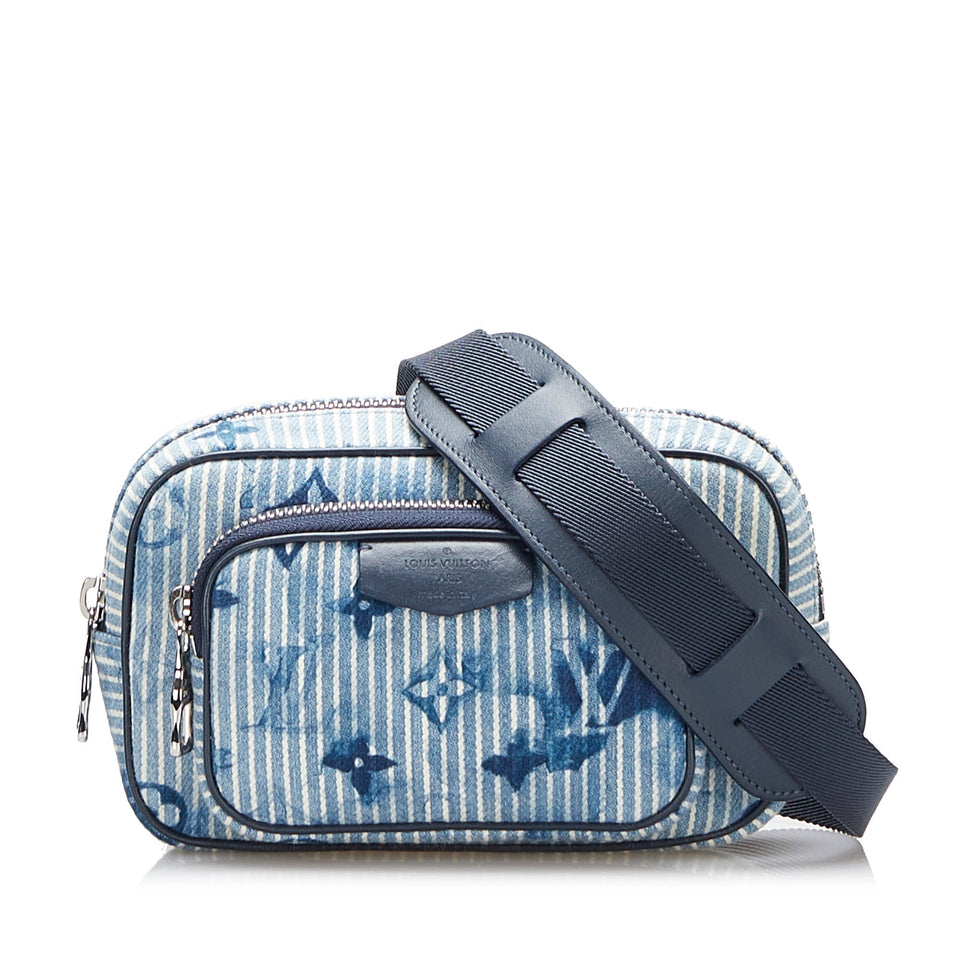 Louis Vuitton Outdoor Pouch Striped Watercolor Monogram Clutch