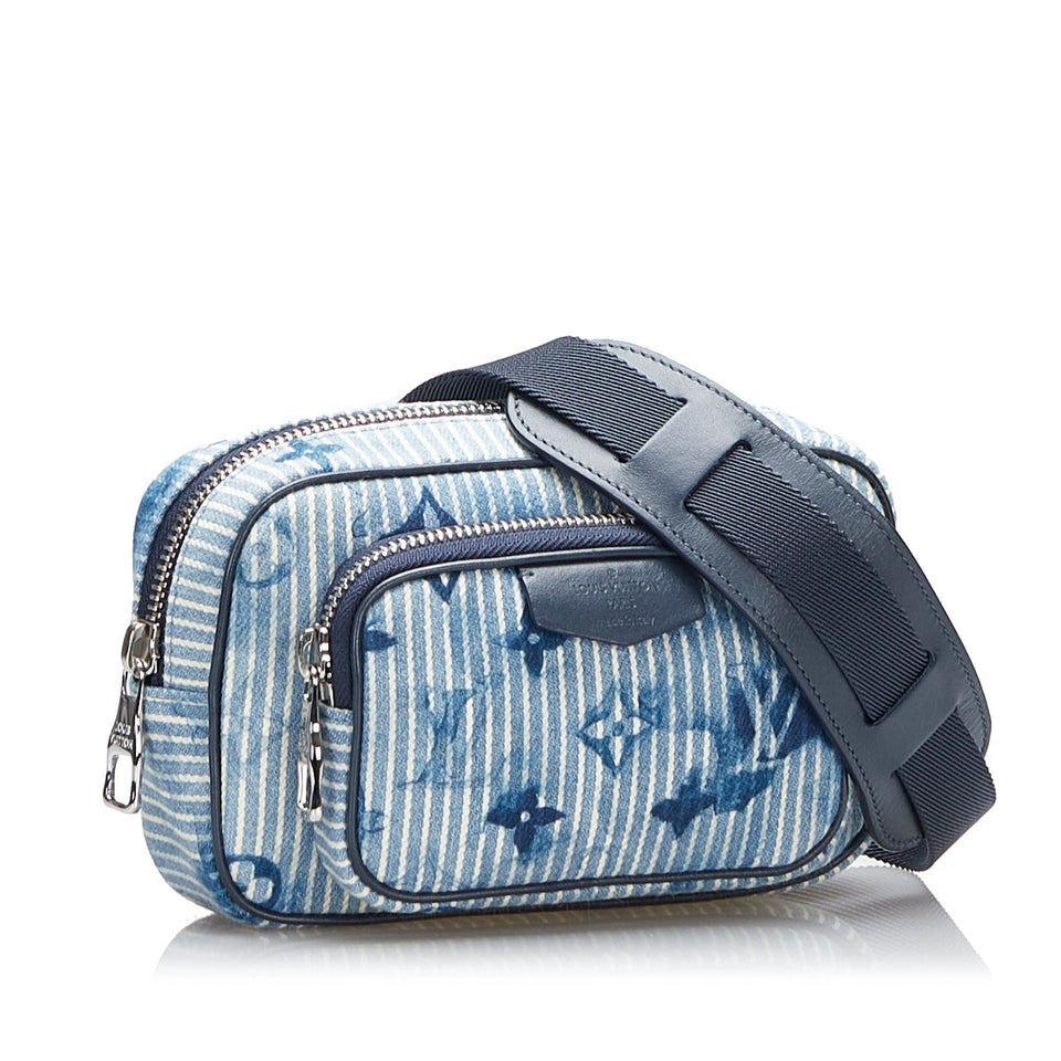 Louis Vuitton Outdoor Pouch Striped Watercolor Monogram Clutch