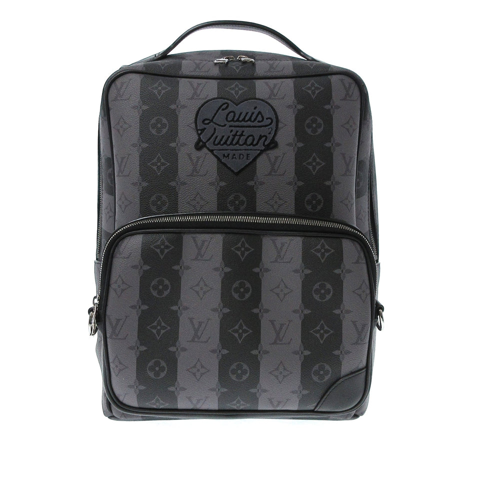 Louis Vuitton LV X Nigo Monogram Eclipse Stripes Heart Modular Utilitary Backpack