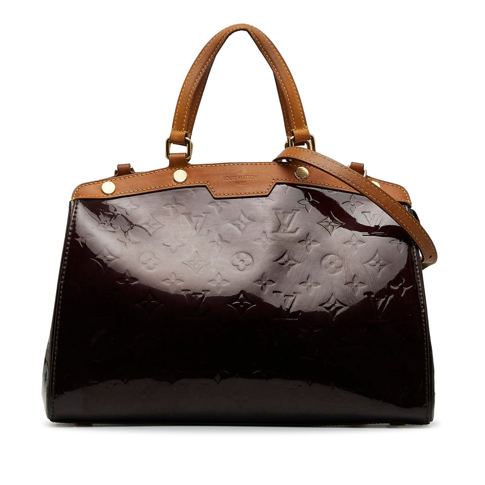 Louis Vuitton Monogram Vernis Brea MM Satchel Handbag