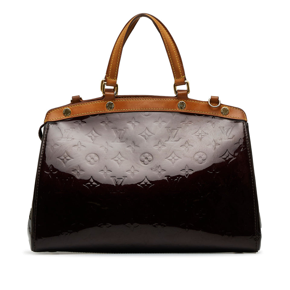 Louis Vuitton Monogram Vernis Brea MM Satchel Handbag
