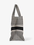 Christian Dior Book Tote Black / White Canvas Medium