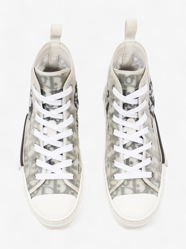 Christian Dior B23 High-tops Grey Oblique  / White Mesh EU 38 UK 5