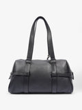 Christian Dior Logo Charms Boston Black Calfskin Leather