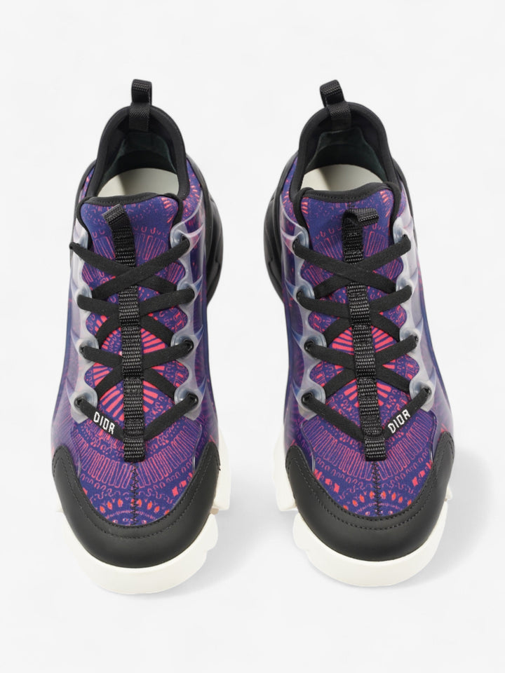 Christian Dior D-Connect Sneakers Purple / Black Technical Fabric EU 38 UK 5